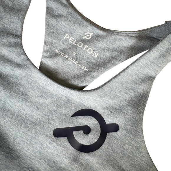 Peloton Embrace Cutout Strappy Sports Bra Women's Size Small in Light Blue Gray - Picture 2 of 4